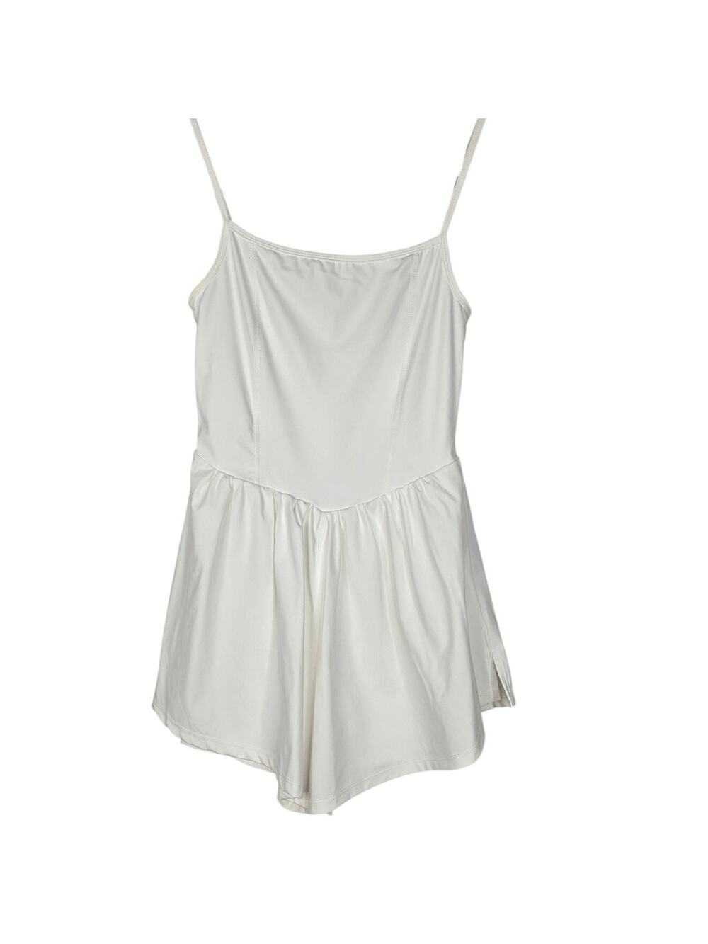 BEAULLY Skort Womens Small White Tennis Dress Built In Shorts Pocket Stretch
